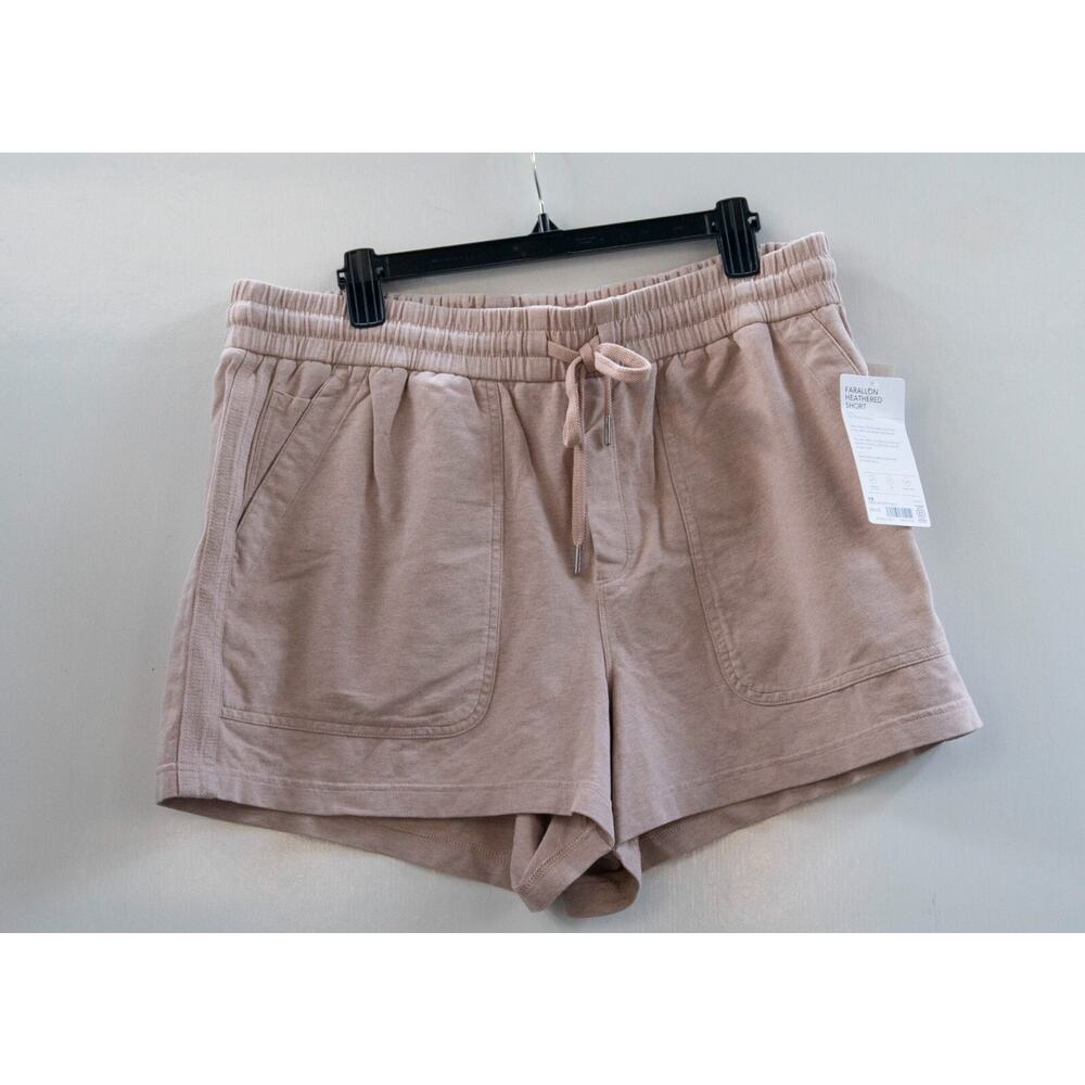 NWT Athleta Farallon Short Moca Tan Lounge Leisure Pull On Elastic Waist Size 18